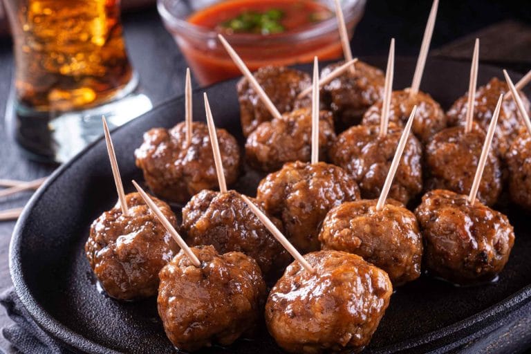 Boulettes apéritives à la mijoteuse avec sauce 2 ingrédients