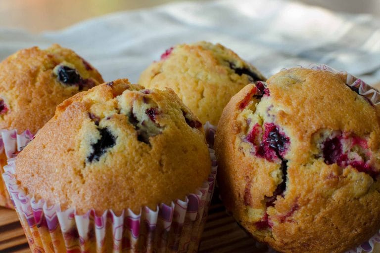 4 muffins aux fruits des champs